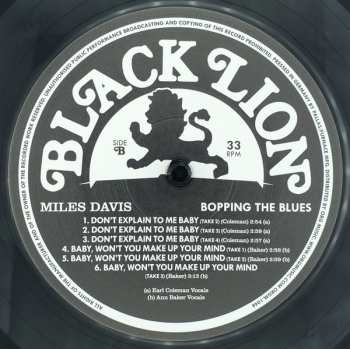 LP Miles Davis: Bopping The Blues