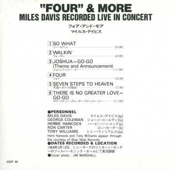 CD Miles Davis: 'Four' & More (Recorded Live In Concert)