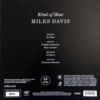2LP/Coffret Miles Davis: Kind Of Blue LTD | NUM | DLX