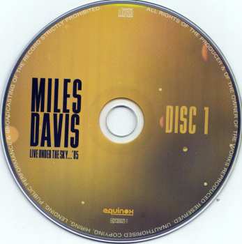 2CD Miles Davis: Live Under The Sky...'85