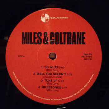 LP Miles Davis: Miles & Coltrane LTD