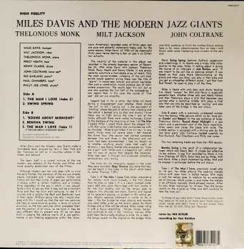LP Miles Davis: Miles Davis And The Modern Jazz Giants
