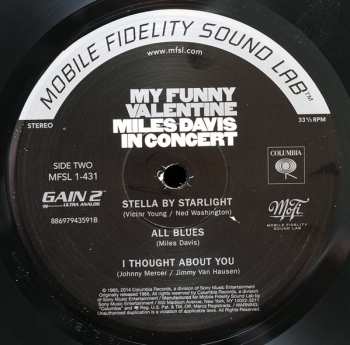 LP Miles Davis: My Funny Valentine - Miles Davis In Concert LTD | NUM