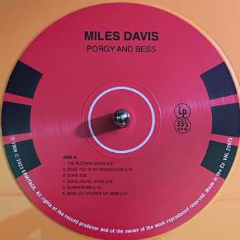 LP Miles Davis: Porgy And Bess CLR