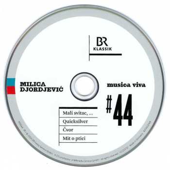 CD Milica Djordjević: # 44 | Mali Svitac, ... / Quicksilver / Čvor / Mit O Ptici