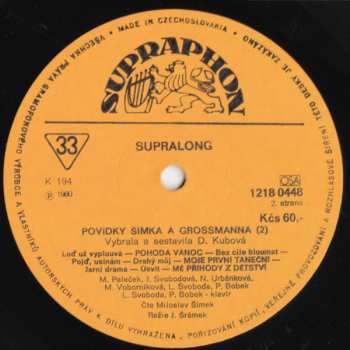 LP Miloslav Šimek: Povídky Šimka A Grossmanna (2)