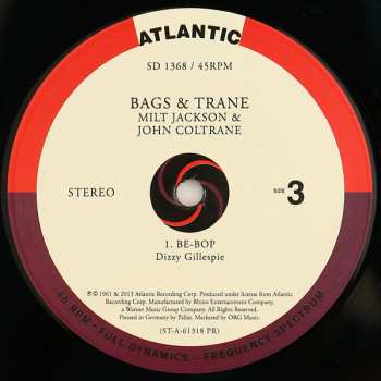 2LP John Coltrane: Bags & Trane NUM