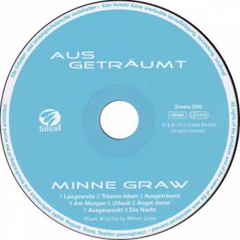 CD Minne Graw: AusGeträumt
