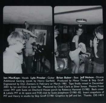 SP Minor Threat: First Demo Tape