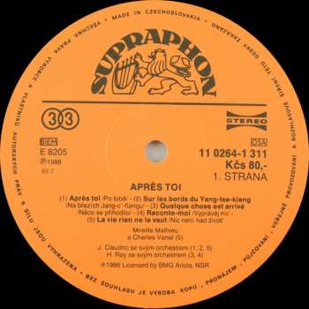 LP Mireille Mathieu: Après Toi