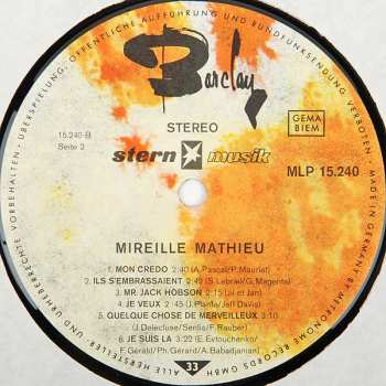 LP Mireille Mathieu: Mireille Mathieu