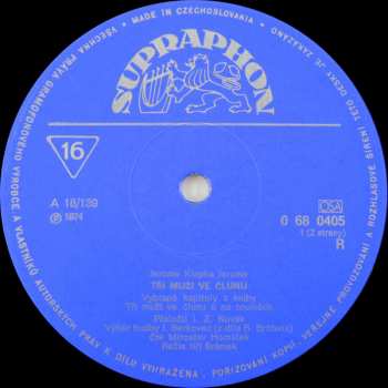 LP Miroslav Horníček: 3 Muži Ve Člunu RYCHLOST 16!!!