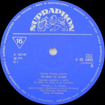 LP Miroslav Horníček: 3 Muži Ve Člunu RYCHLOST 16!!!