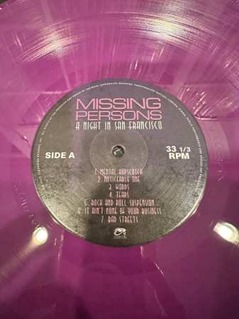 LP Missing Persons: A Night In San Francisco CLR | LTD