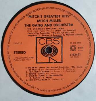 LP Mitch Miller: Mitch's Greatest Hits