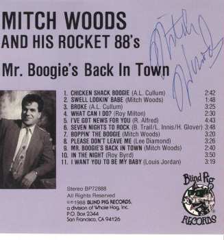 CD Mitch Woods And His Rocket 88's: Mr. Boogie's Back In Town