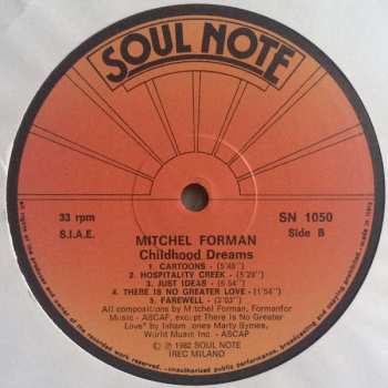 LP Mitchel Forman: Childhood Dreams