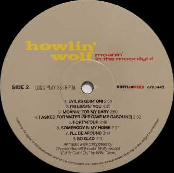 LP Howlin' Wolf: Moanin' In The Moonlight LTD