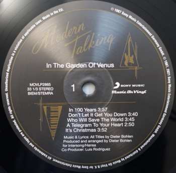 LP Modern Talking: In The Garden Of Venus - The 6th Album