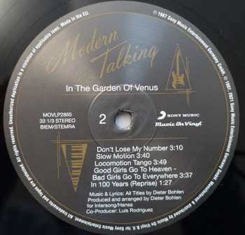 LP Modern Talking: In The Garden Of Venus - The 6th Album
