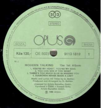 LP Modern Talking: The 1st Album