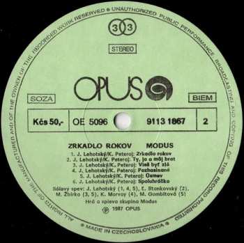 LP Modus: Zrkadlo Rokov