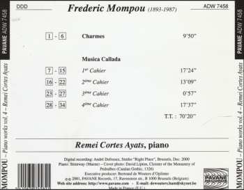 CD Frederic Mompou: Piano Works Vol. 4