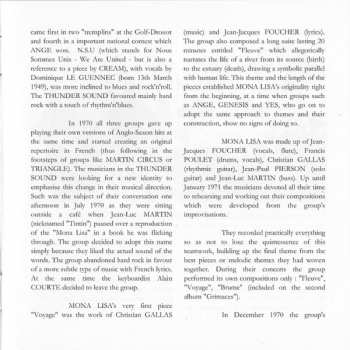 CD Mona Lisa: L'Escapade