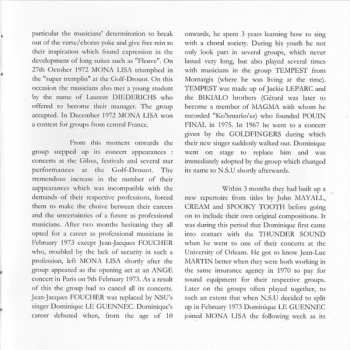 CD Mona Lisa: L'Escapade