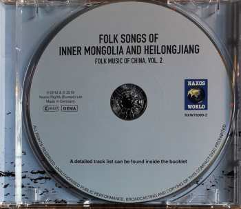 CD Mongols: Folk Songs Of Inner Mongolia And Heilongjiang