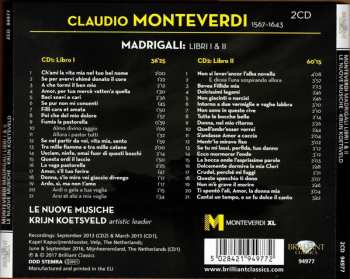 2CD Claudio Monteverdi: Madrigali - Libri I & II