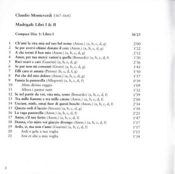 2CD Claudio Monteverdi: Madrigali - Libri I & II