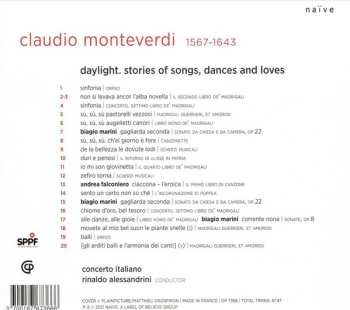 CD Claudio Monteverdi: Daylight. Stories Of Songs, Dances And Loves