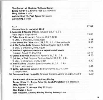 7CD/Coffret Claudio Monteverdi: Madrigali