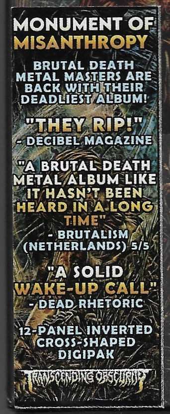 CD Monument Of Misanthropy: Unterweger