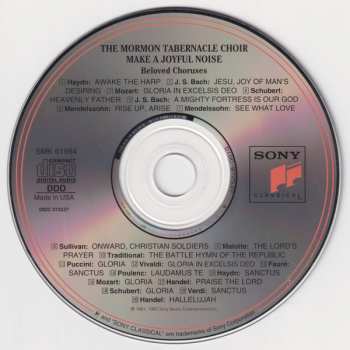 CD Mormon Tabernacle Choir: Make A Joyful Noise (Beloved Choruses)