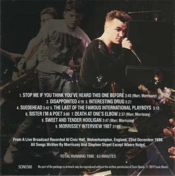CD Morrissey: First Amongst Equals (Wolverhampton Broadcast 1988)