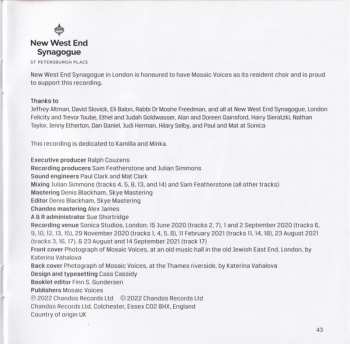 CD Mosaic Voices: Letter To Kamilla (Music In Jewish Memory)