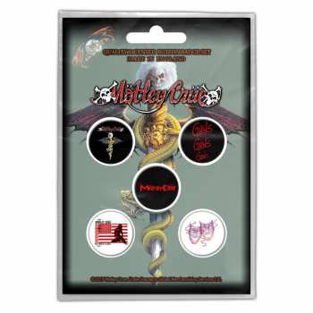 Merch Mötley Crüe: Ensemble de plaques Dr Feelgood 