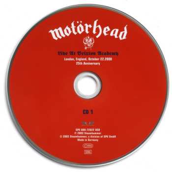 2CD Motörhead: Live At Brixton Academy
