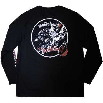 Marchandises Motörhead: Motorhead Unisex Long Sleeve T-shirt: Bomber (back & Sleeve Print) (small) S