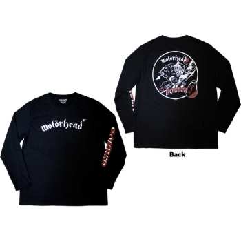 Marchandises Motörhead: Motorhead Unisex Long Sleeve T-shirt: Bomber (back & Sleeve Print) (small) S