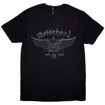 Merch Motörhead: T-shirt 50 Years Wings Badge