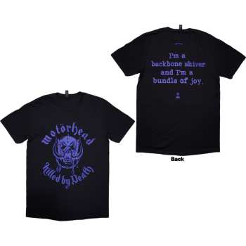 Marchandises Motörhead: Motorhead Unisex T-shirt: Killed By Death Lyric (black) (back Print) (small) S