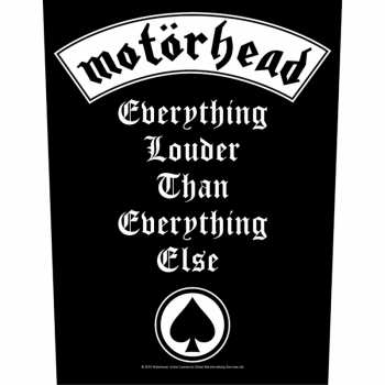 Merch Motörhead: Décoration arrière Everything Louder
