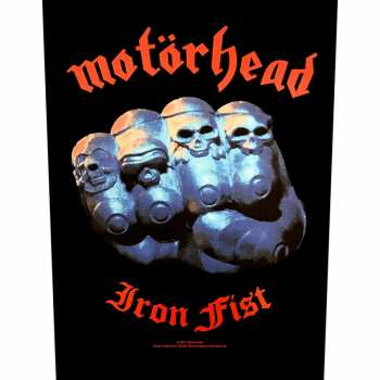 Marchandises Motörhead: Zádová Nášivka Iron Fist