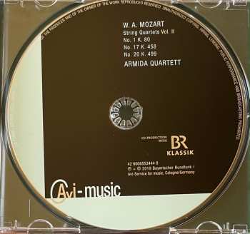 CD Wolfgang Amadeus Mozart: String Quartets, Vol. II DIGI