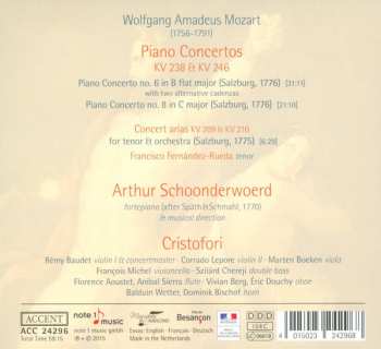 CD Wolfgang Amadeus Mozart: Piano Concertos KV 238 & KV 246