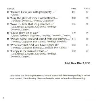 2CD Wolfgang Amadeus Mozart: Così Fan Tutte = Women Are Like That