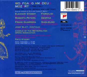 2CD Wolfgang Amadeus Mozart: Così Fan Tutte = Women Are Like That
